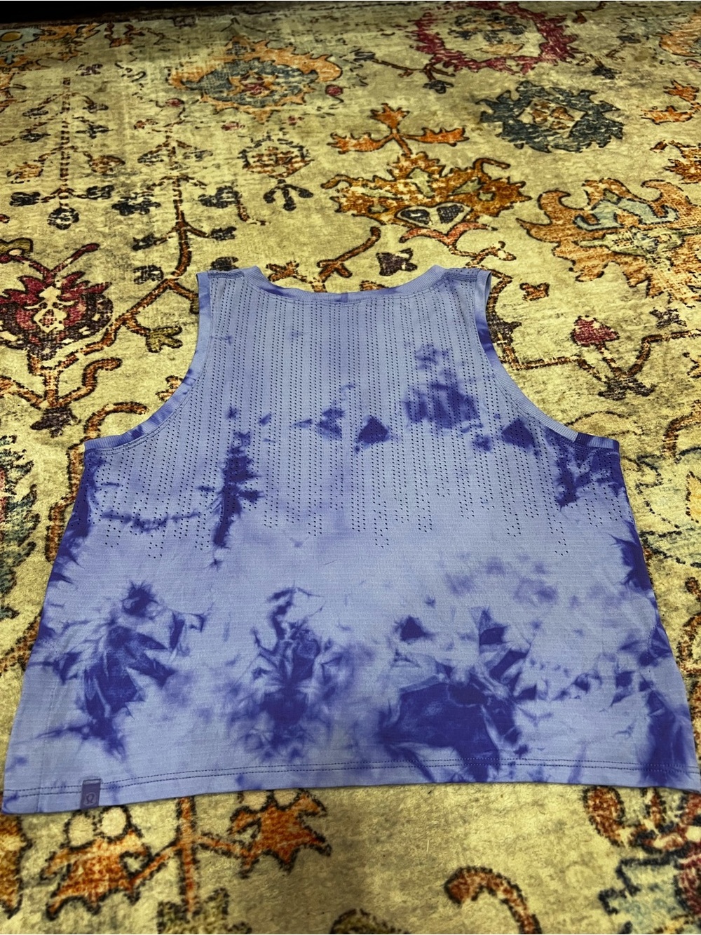lululemon athletica Purple Tie-Dye Perforated Tank